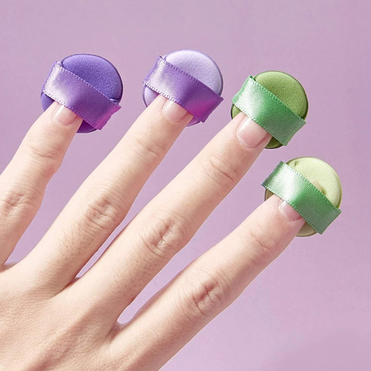 Set Mini Borlas Verde - Morado