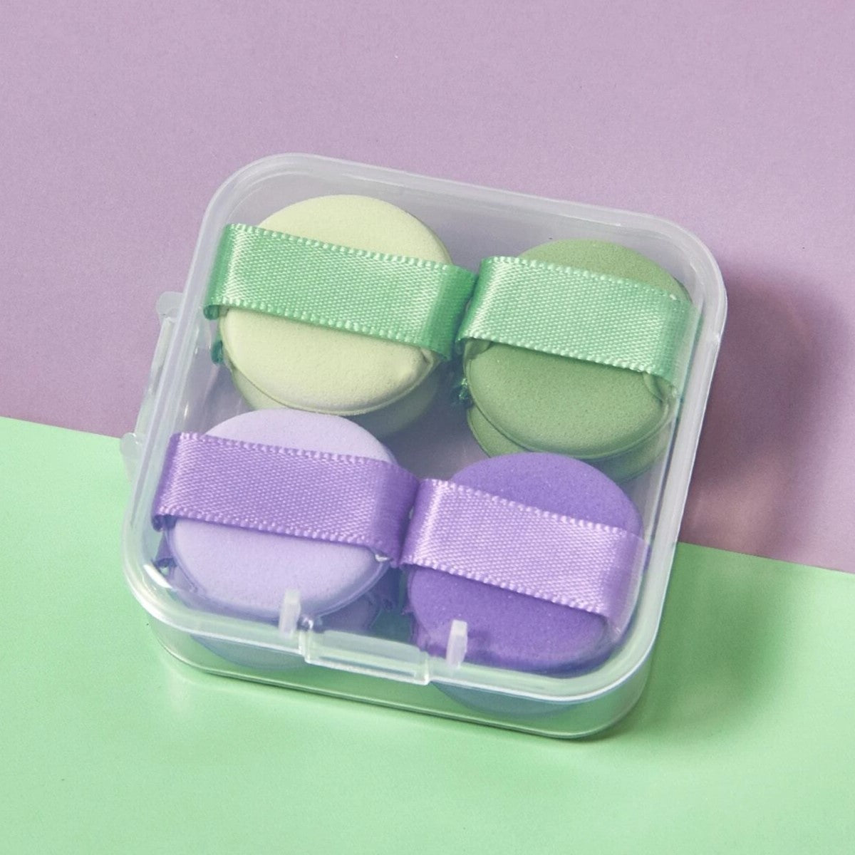 Set Mini Borlas Verde - Morado