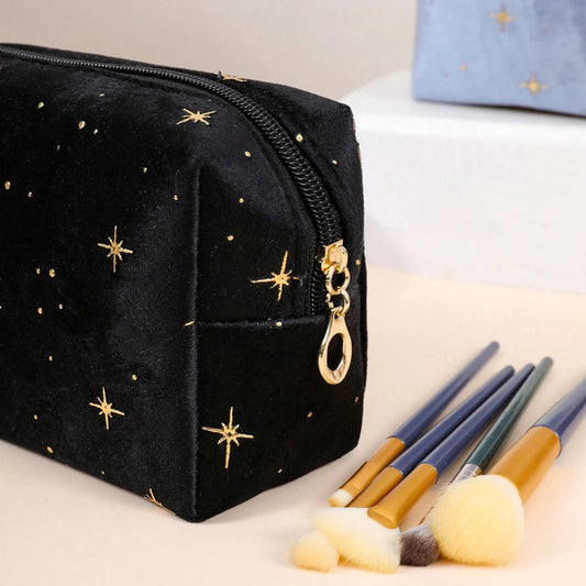 Estrellas Blue Makeup Bag