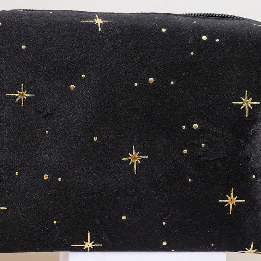 Estrellas Black Makeup Bag