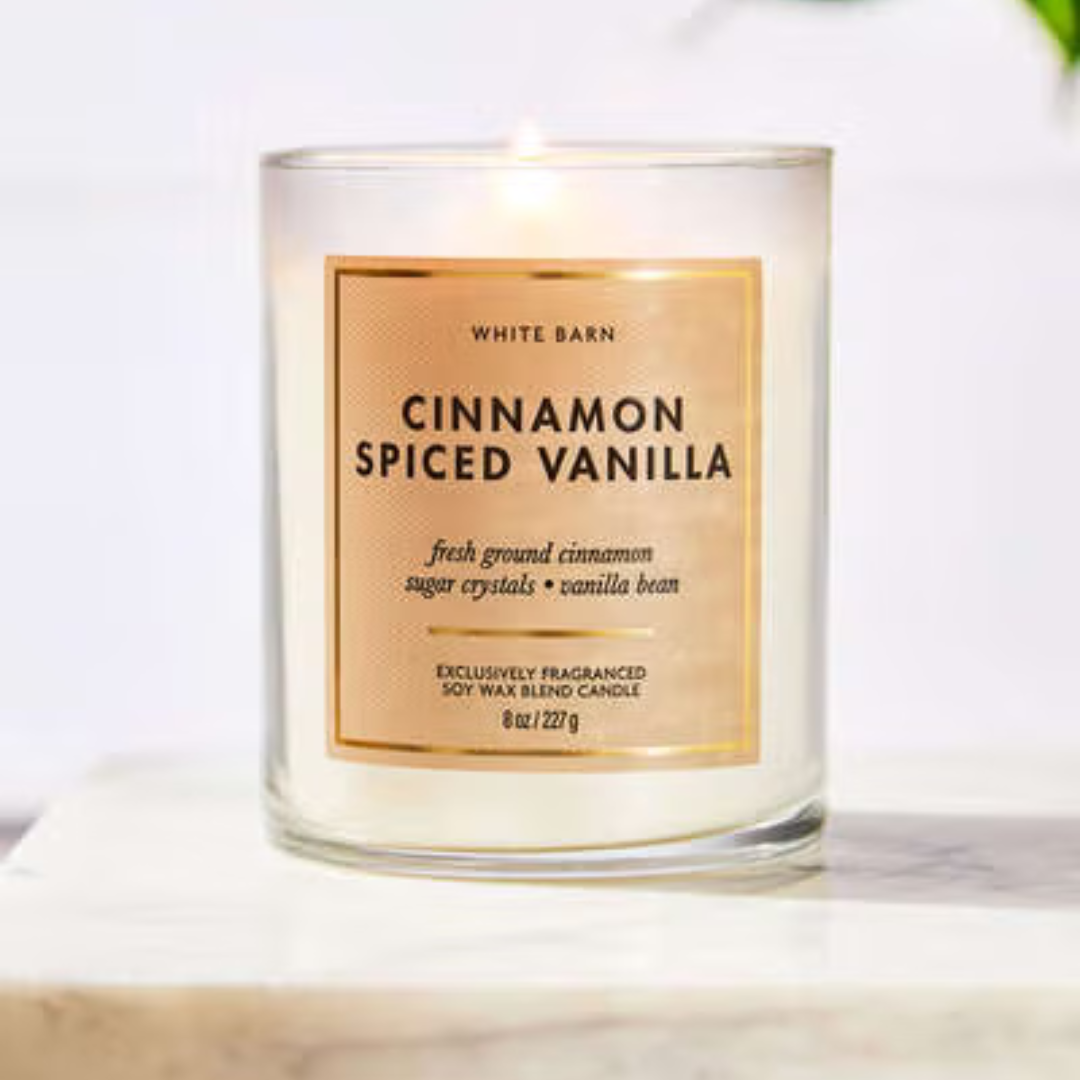 Cinnamon Spiced Vanilla Single Wick Candle