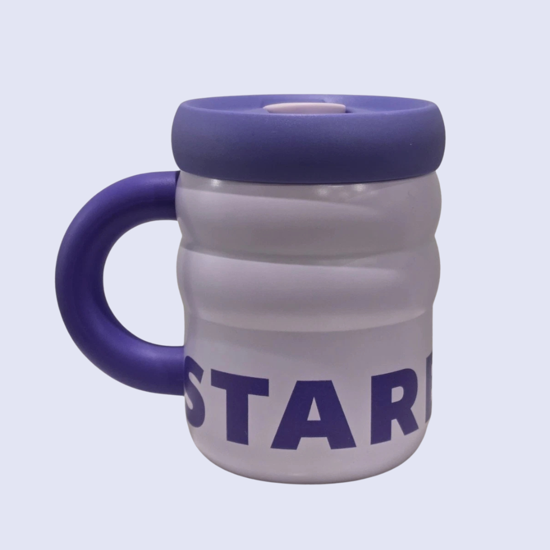 Rippled Lavender Mug