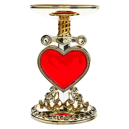 Evil Queen Pierced Heart Pedestal 3-Wick Candle Holder