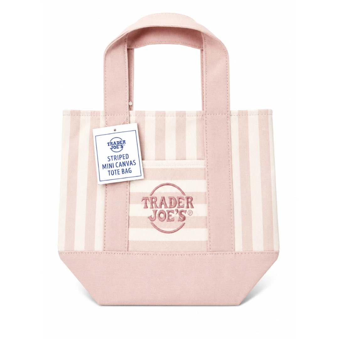 Striped Mini Canvas Tote Bag