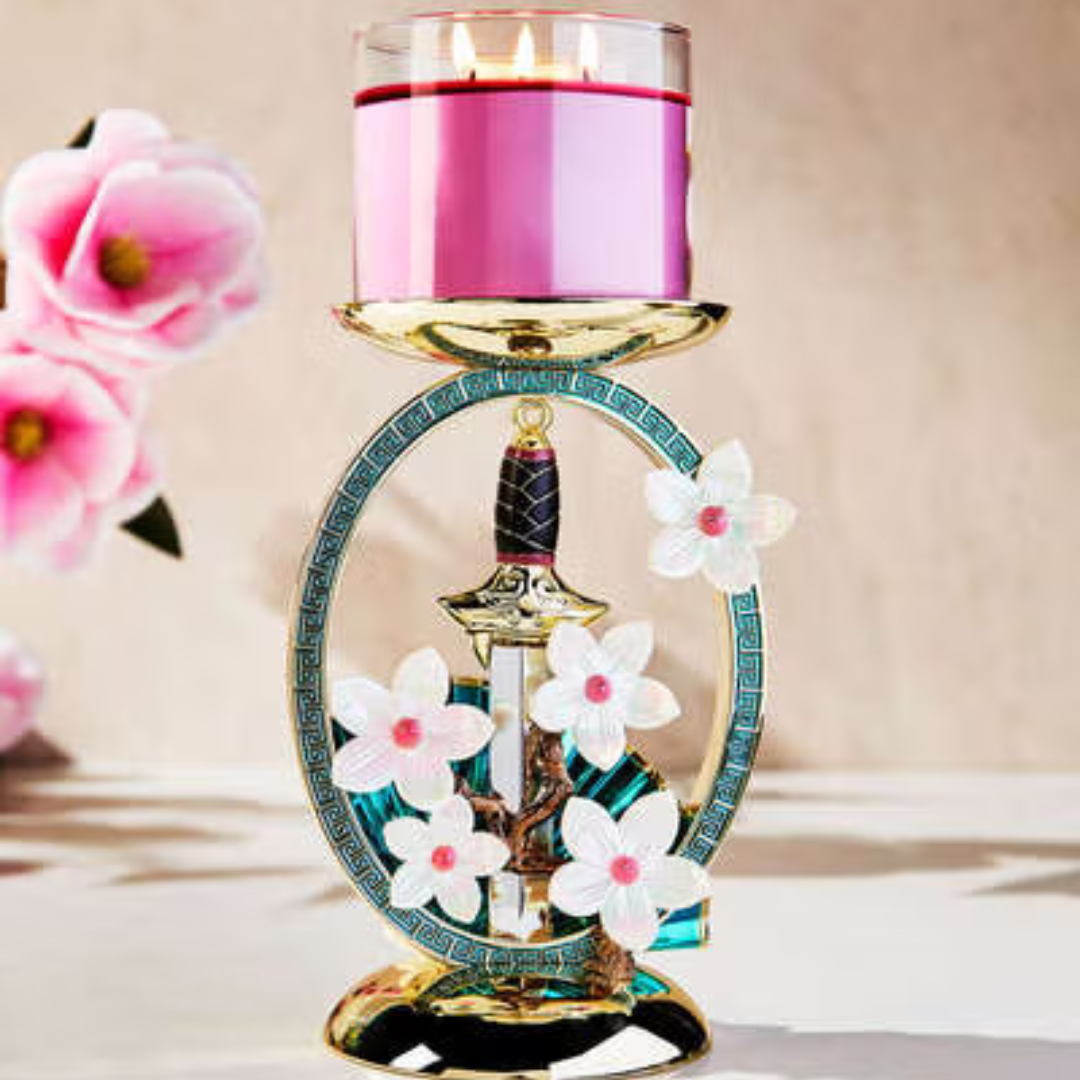 Mulan Pedestal 3-Wick Candle Holder
