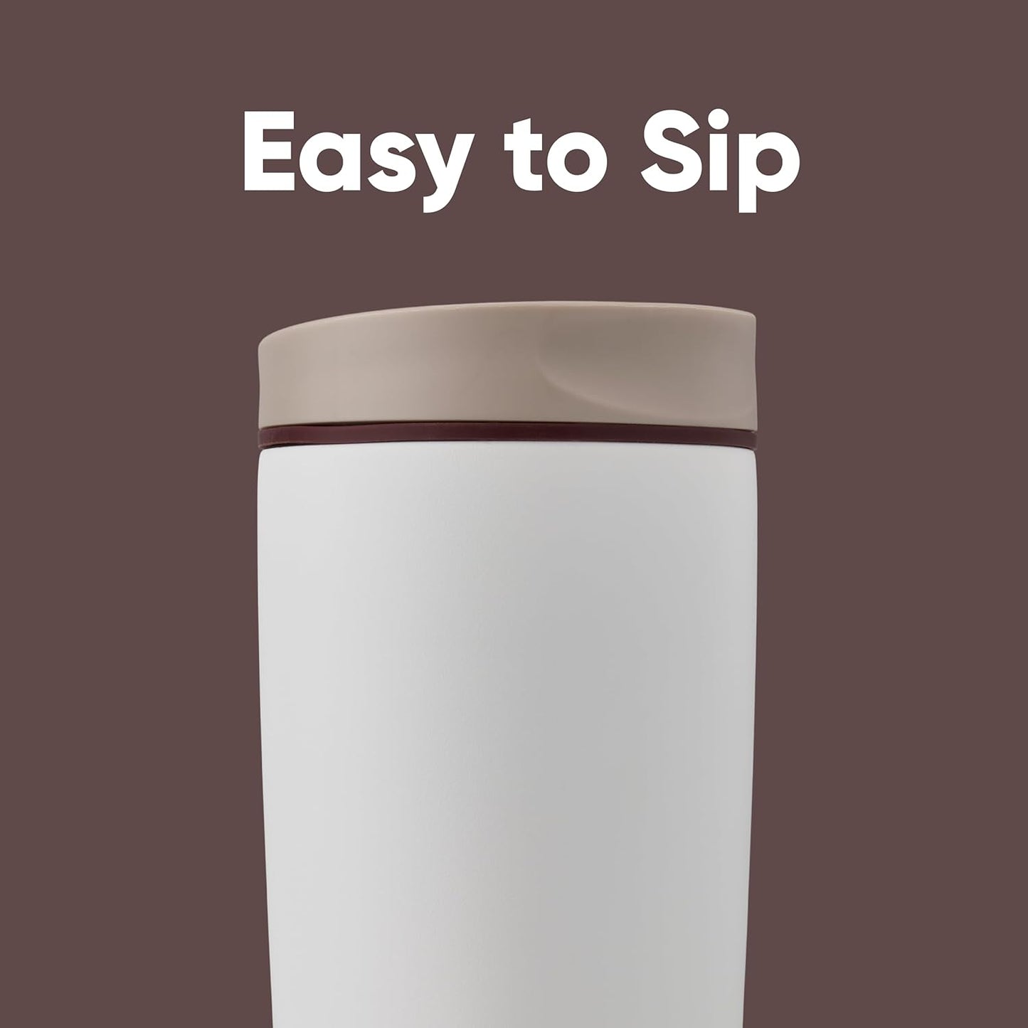 SmoothSip® Slider 12oz - Vanilla Bean