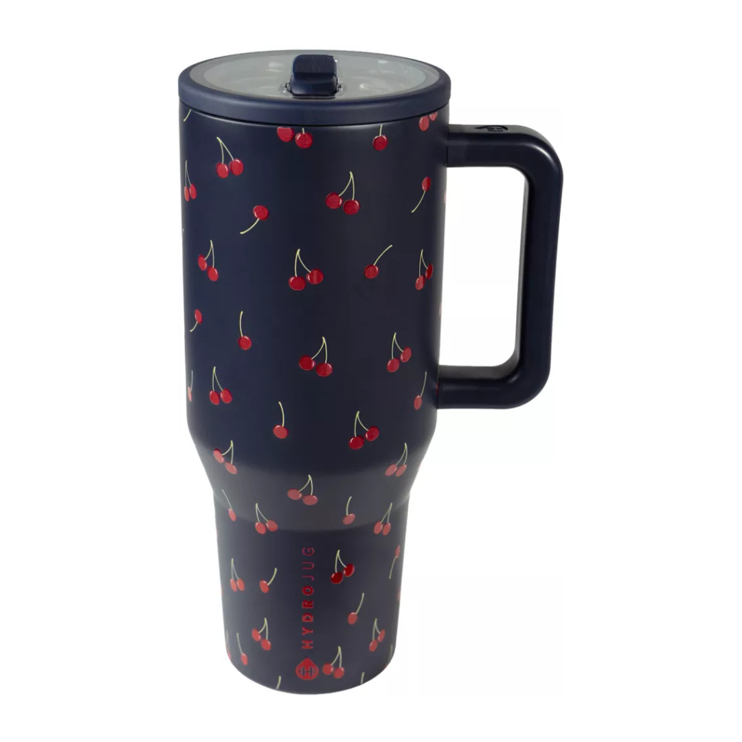 Midnight Cherries Traveler Tumbler