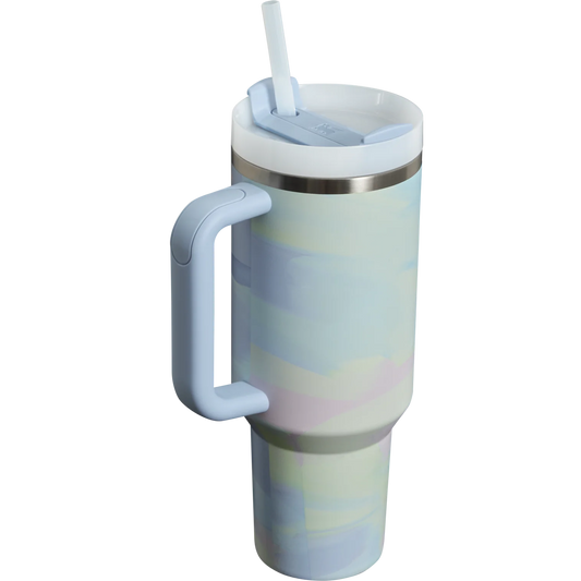 The Quencher H2.0 FlowState™ Tumbler - Cool Serene Brushstroke