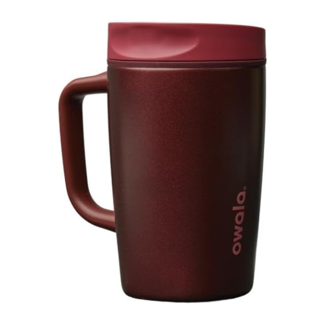 SmoothSip® Slider with Handle 12oz - Black Cherry | PREVENTA