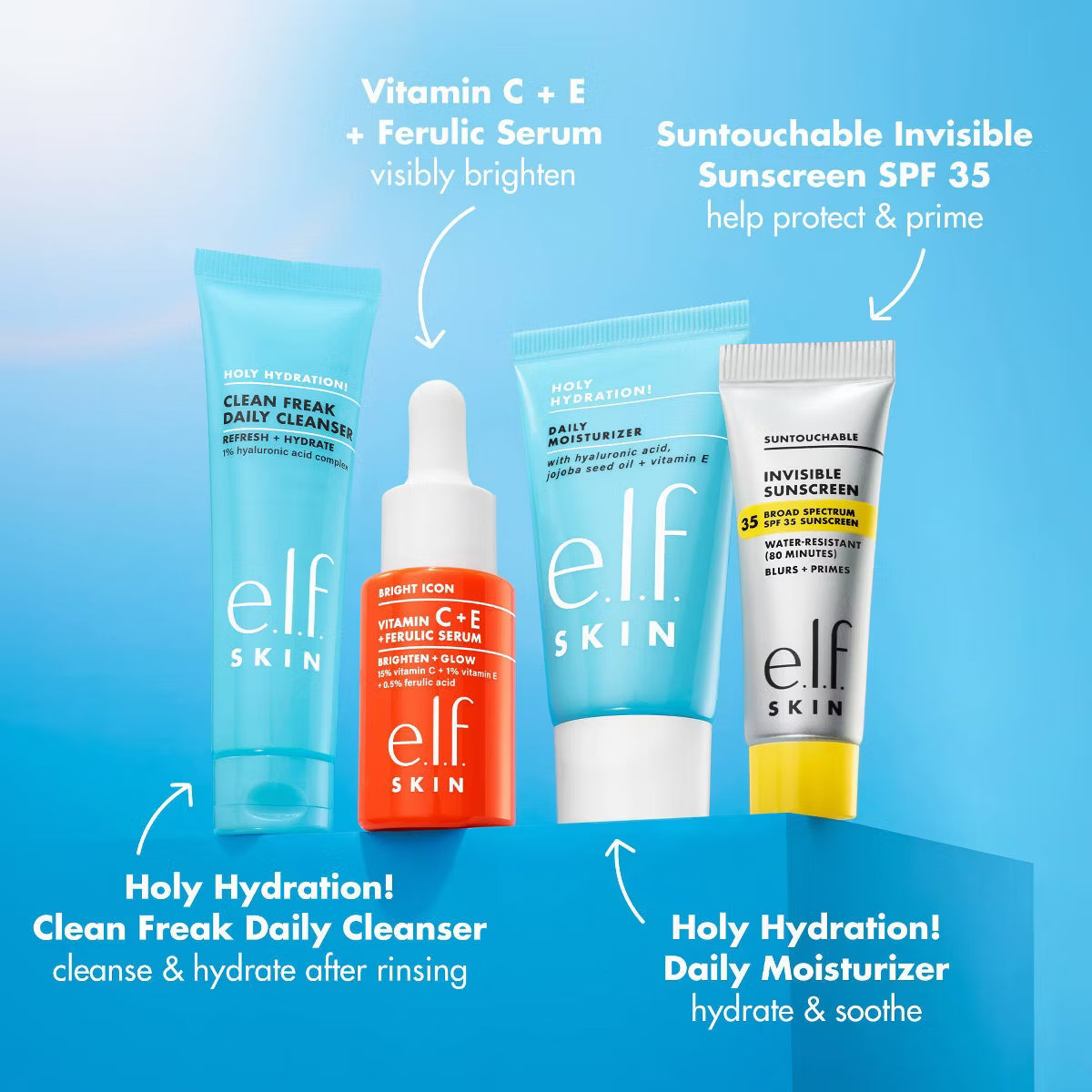 Wake The e.l.f. Up! Skincare Holiday Gift Kit