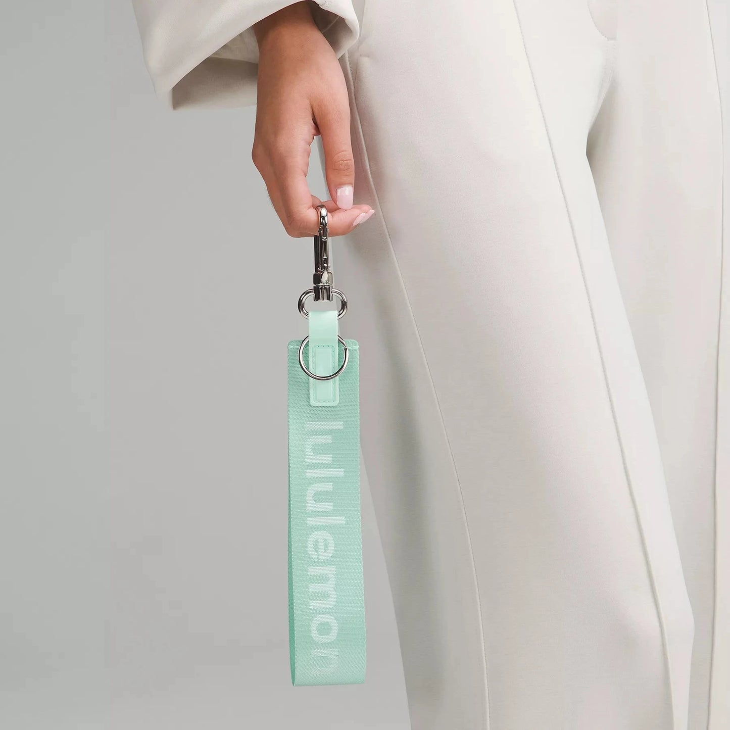 Never Lost Keychain - Ideal Mint/White