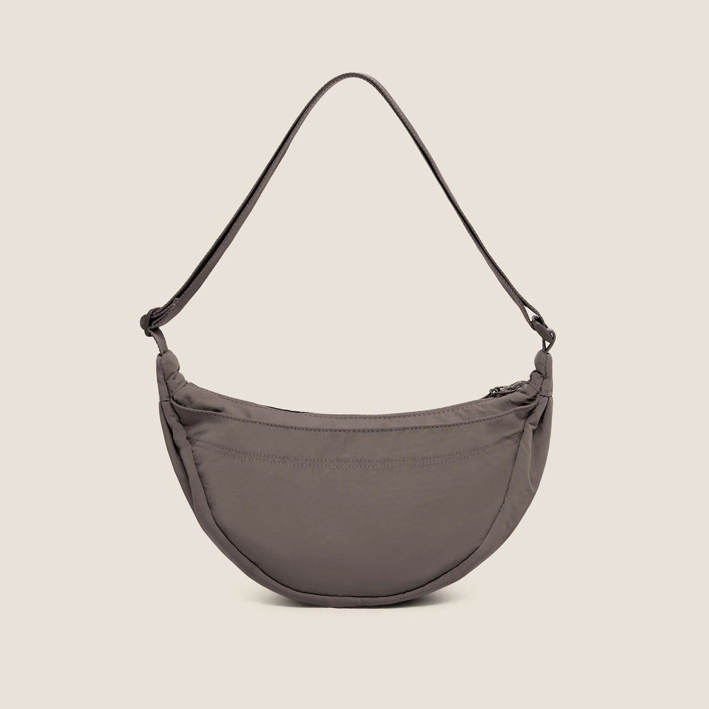 Pleat Crossbody - Cool Brown