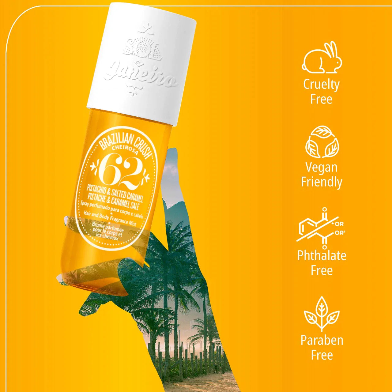 Brazilian Crush Cheirosa '62 Bum Bum Hair & Body Fragrance Mist | PREVENTA