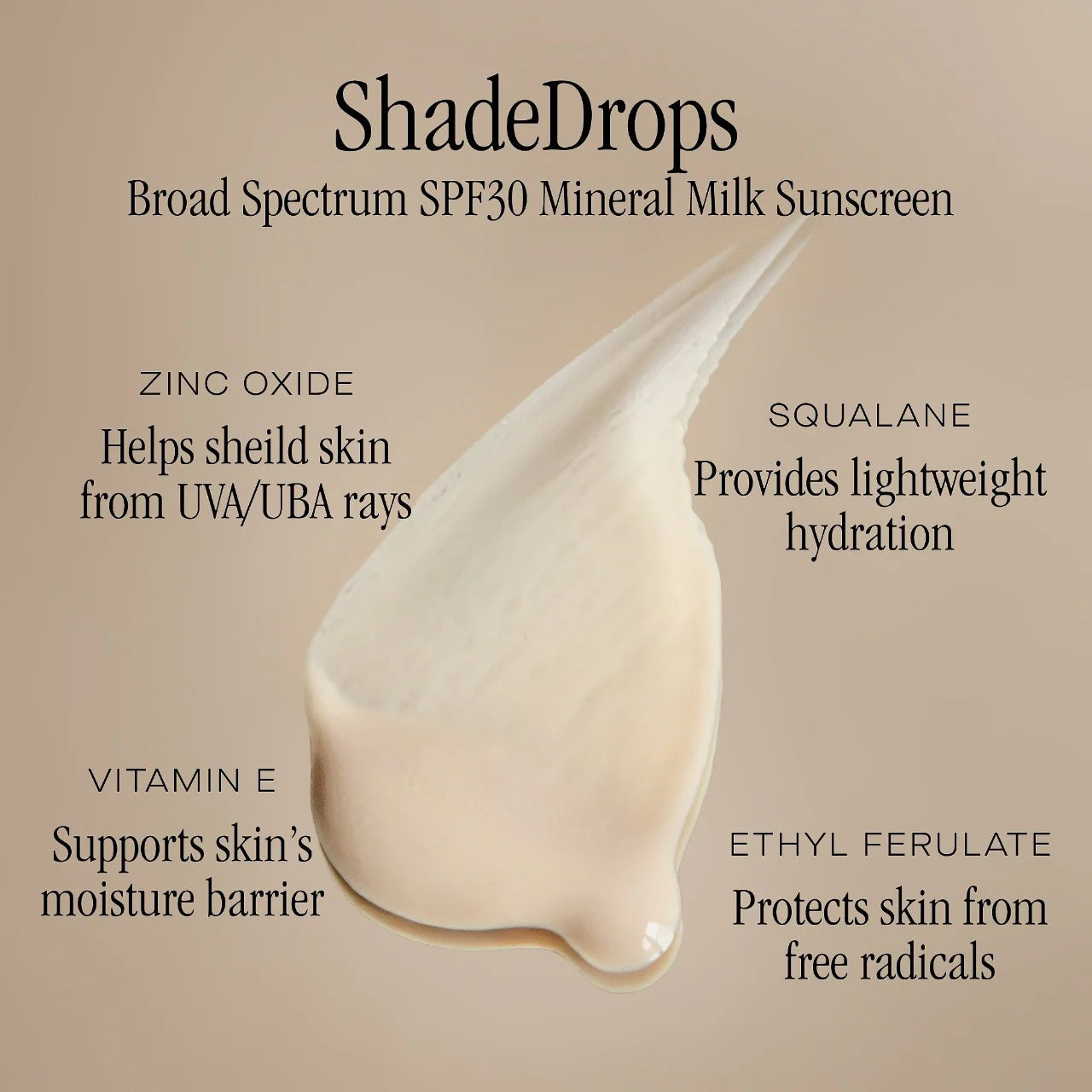 ShadeDrops Mineral Milk Sunscreen SPF 30 | PREVENTA