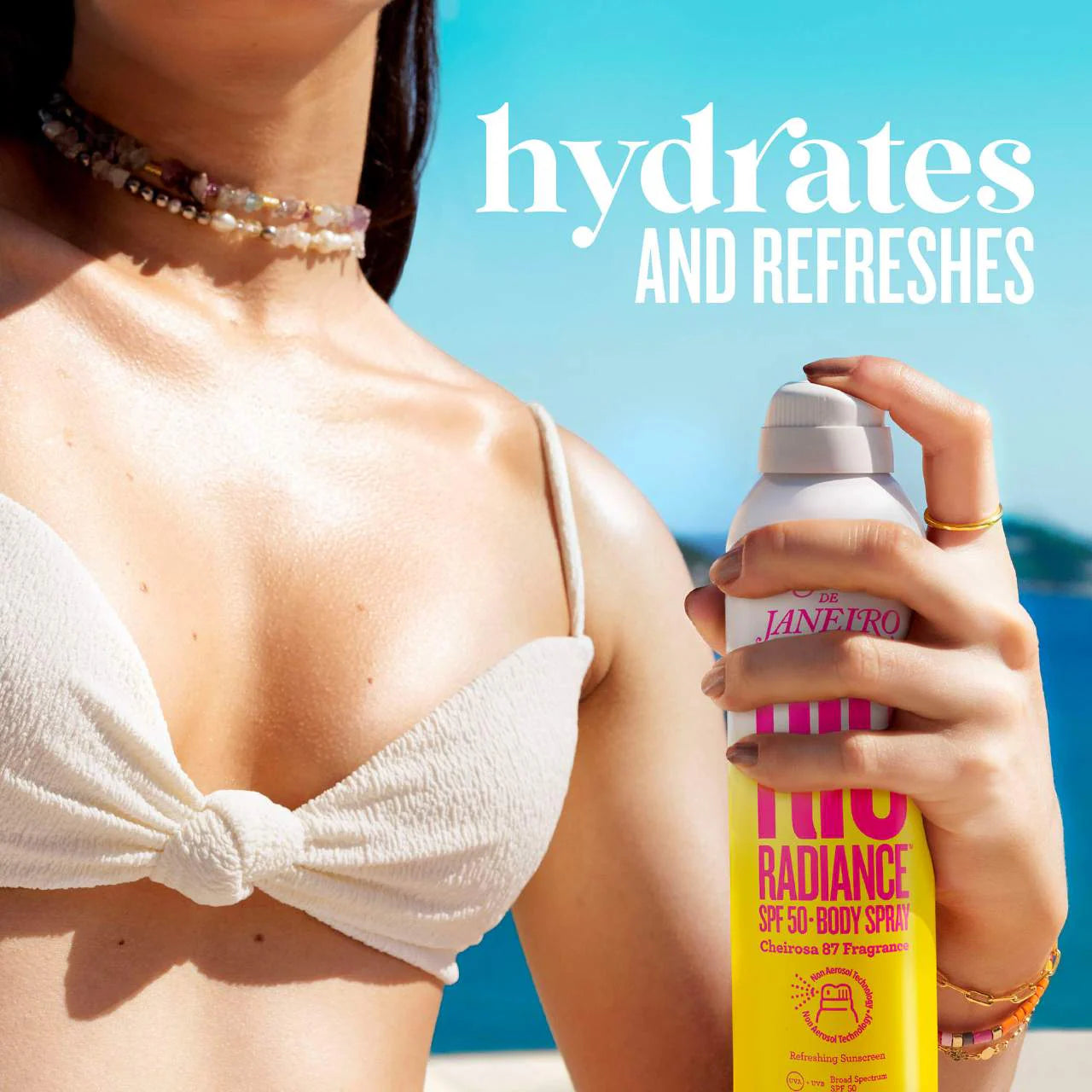 Rio Radiance™ SPF 50 Body Spray Sunscreen With Niacinamide | PREVENTA