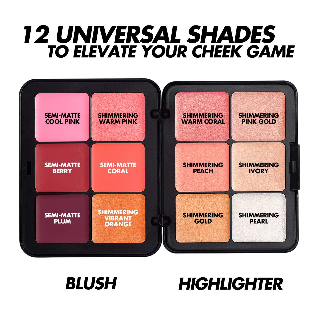 HD Skin Blush & Glow Longwear Cream Face Palette | PREVENTA