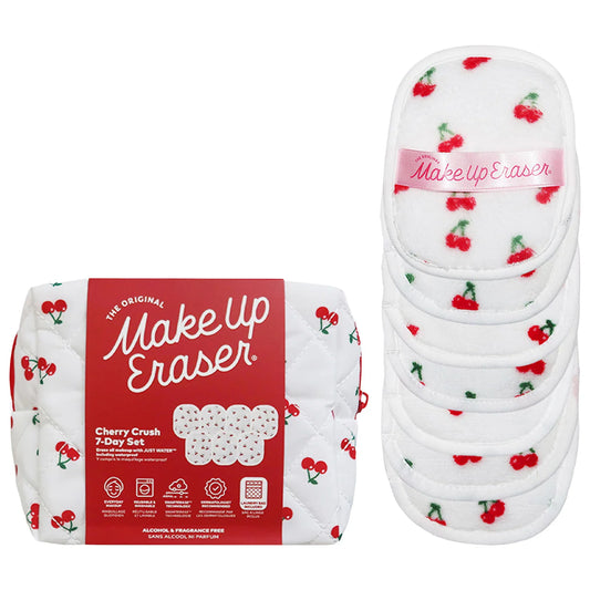 Cherry Crush 7-Day Set Reusable Makeup Wipes | PREVENTA