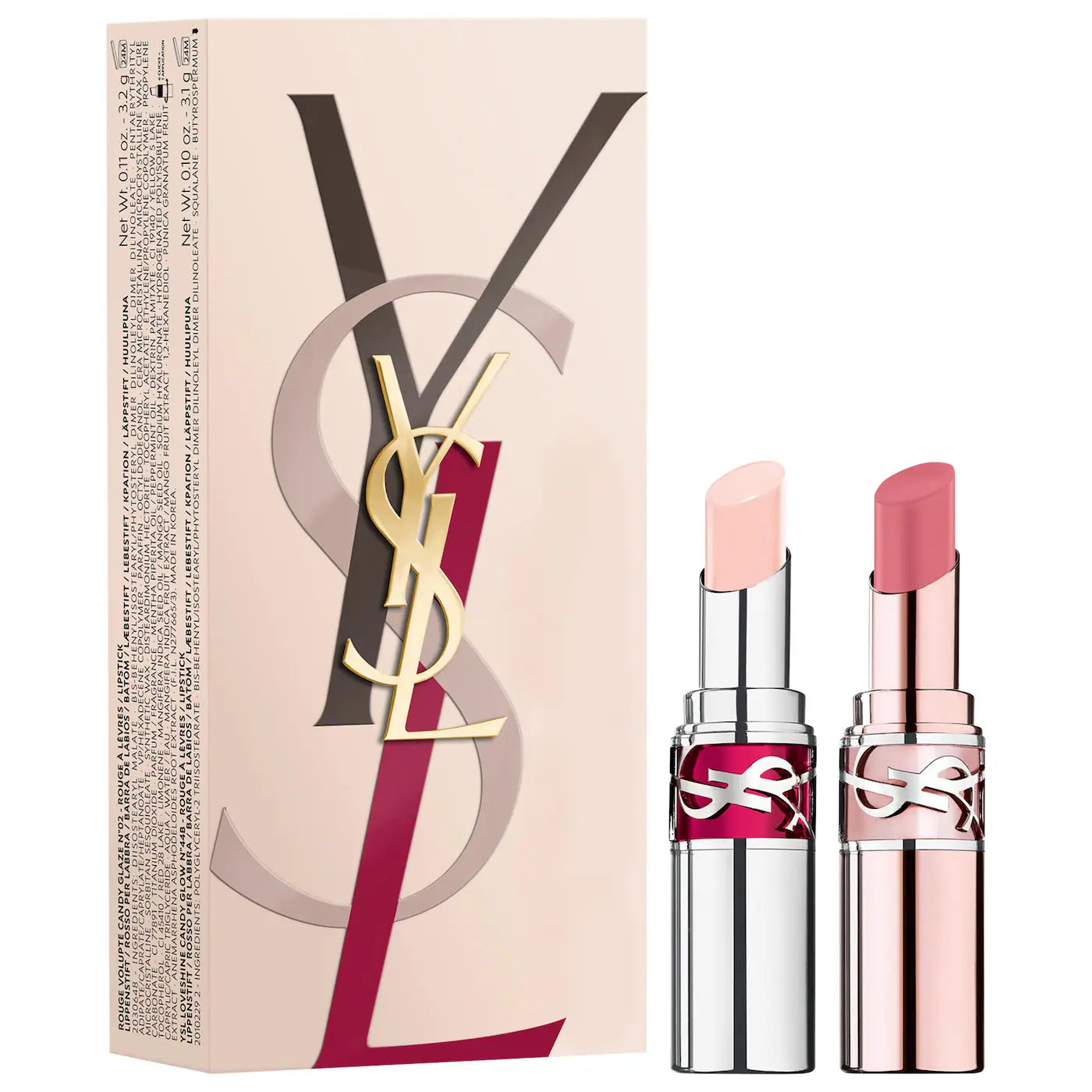 YSL Lip Gloss Stick & Tinted Lip Balm Gift Set | PREVENTA