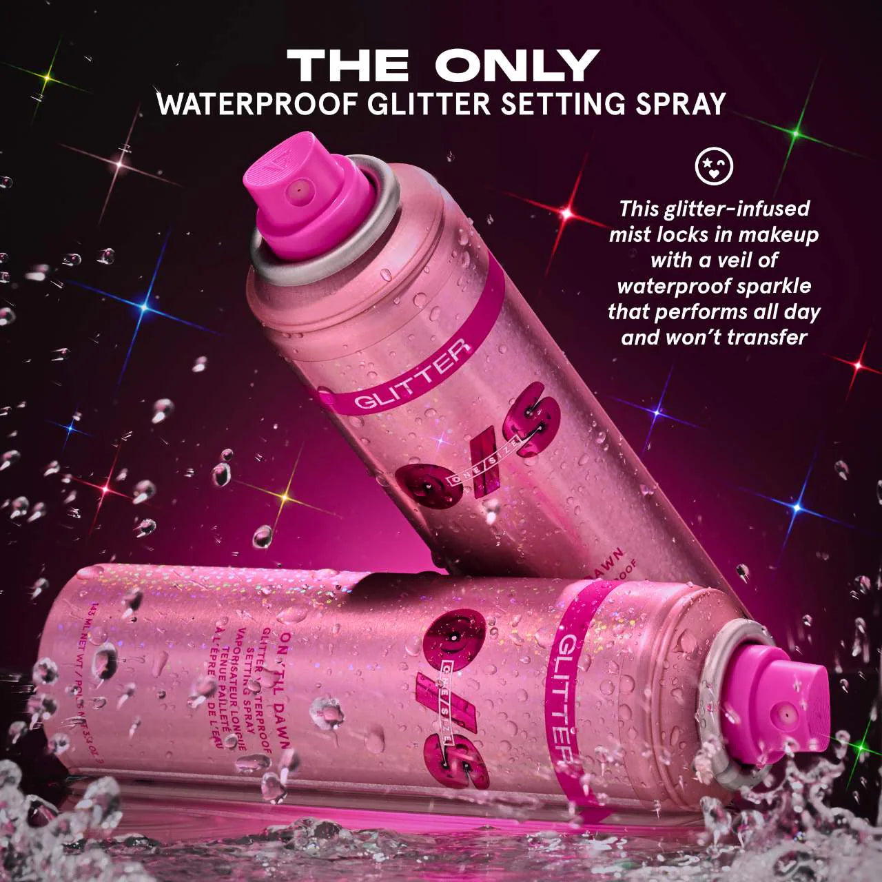 On 'Til Dawn Glitter Waterproof Setting Spray | PREVENTA