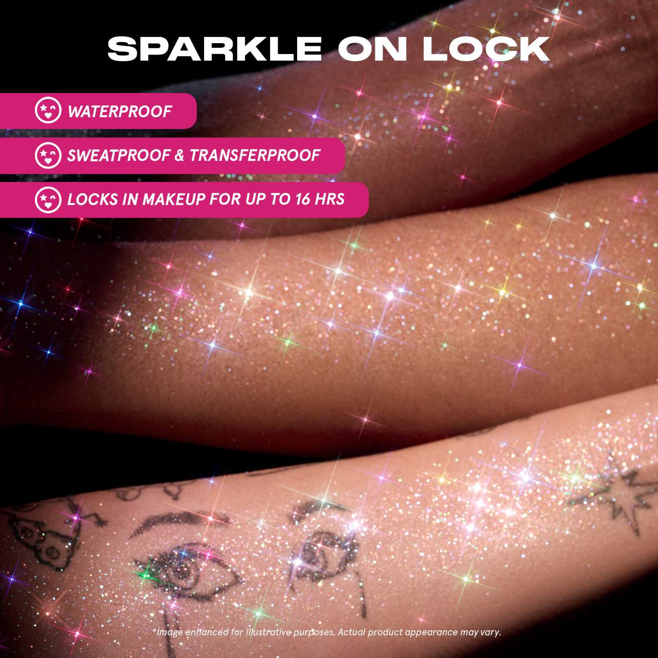 On 'Til Dawn Glitter Waterproof Setting Spray | PREVENTA
