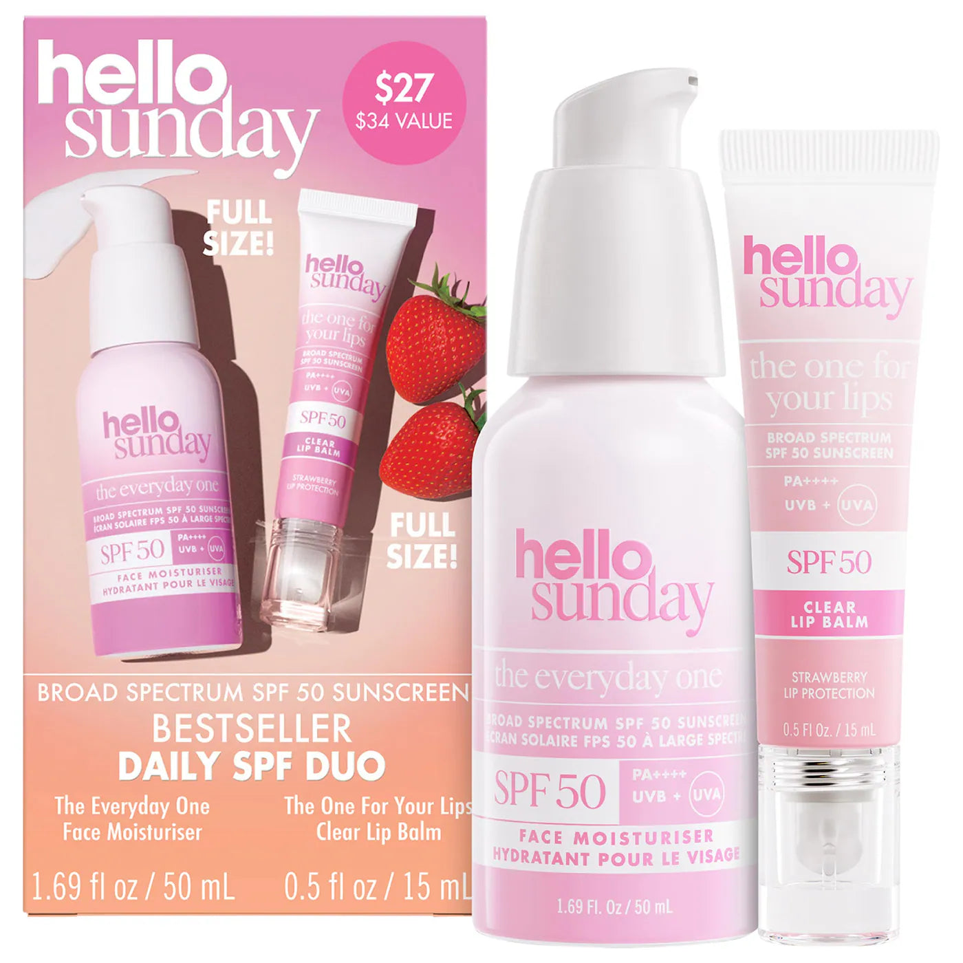 The Bestseller Daily SPF Duo with Broad Spectrum SPF 50 | PREVENTA