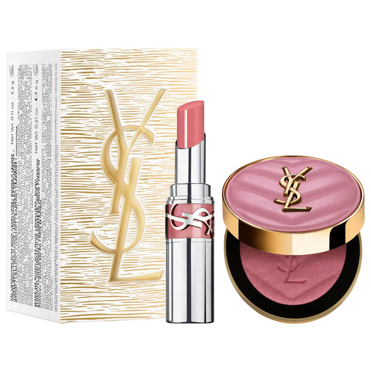 YSL Iconic Pink Make Me Blush & Loveshine Lip Oil Stick Set | PREVENTA