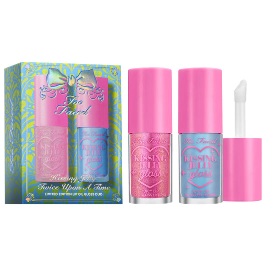 Kissing Jelly Twice Upon A Time Lip Oil Gloss Duo Makeup Gift Set | PREVENTA