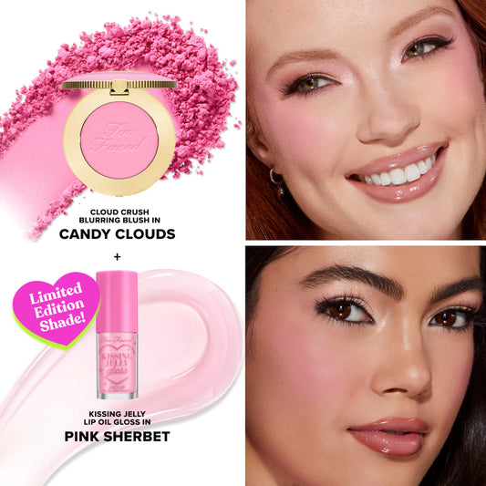 Dream A Little Dream Makeup Gift Set: Cloud Crush Blush & Kissing Jelly Lip Oil | PREVENTA