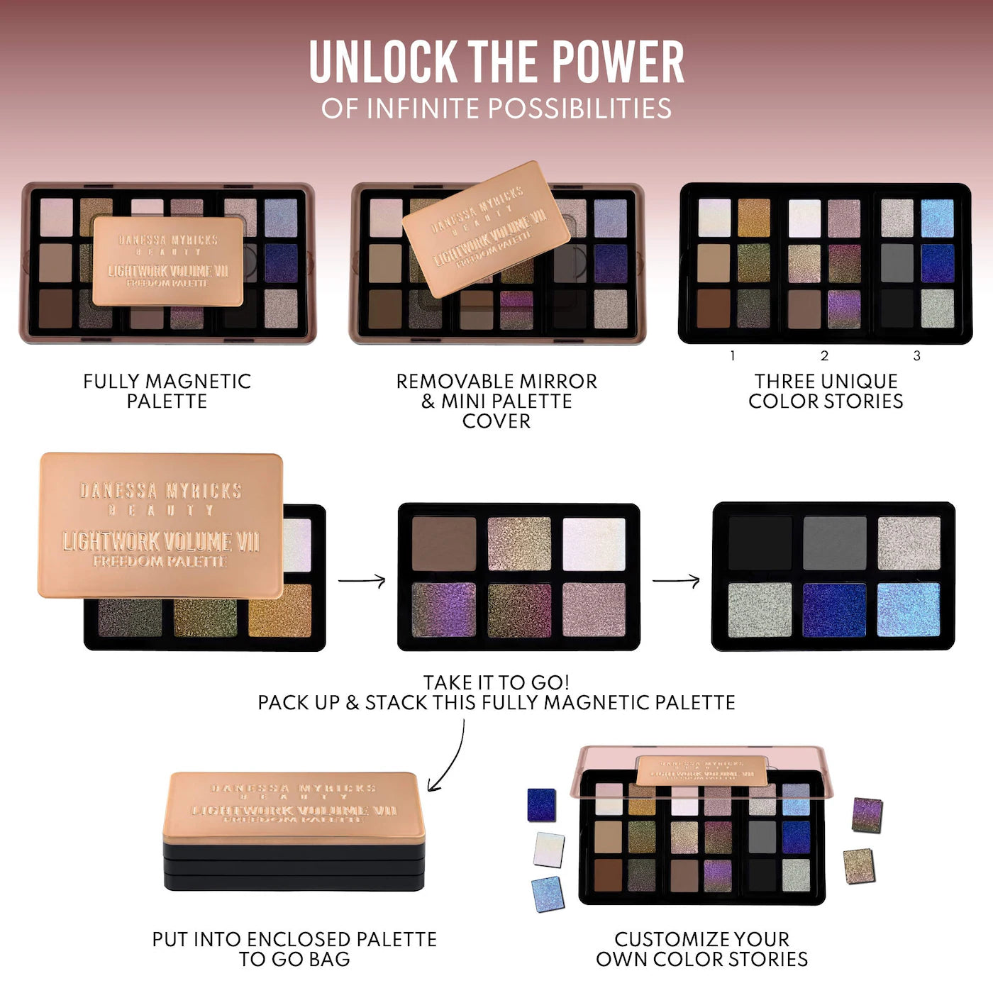 LIGHTWORK VII The Freedom Makeup Palette | PREVENTA