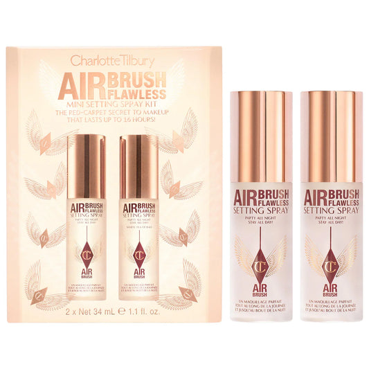 Mini Airbrush Flawless Setting Spray Duo Gift Set | PREVENTA