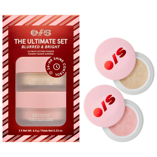 Ultimate Blurring Setting Powder Blurred & Bright Travel Duo - Translucent/Ultra Pink