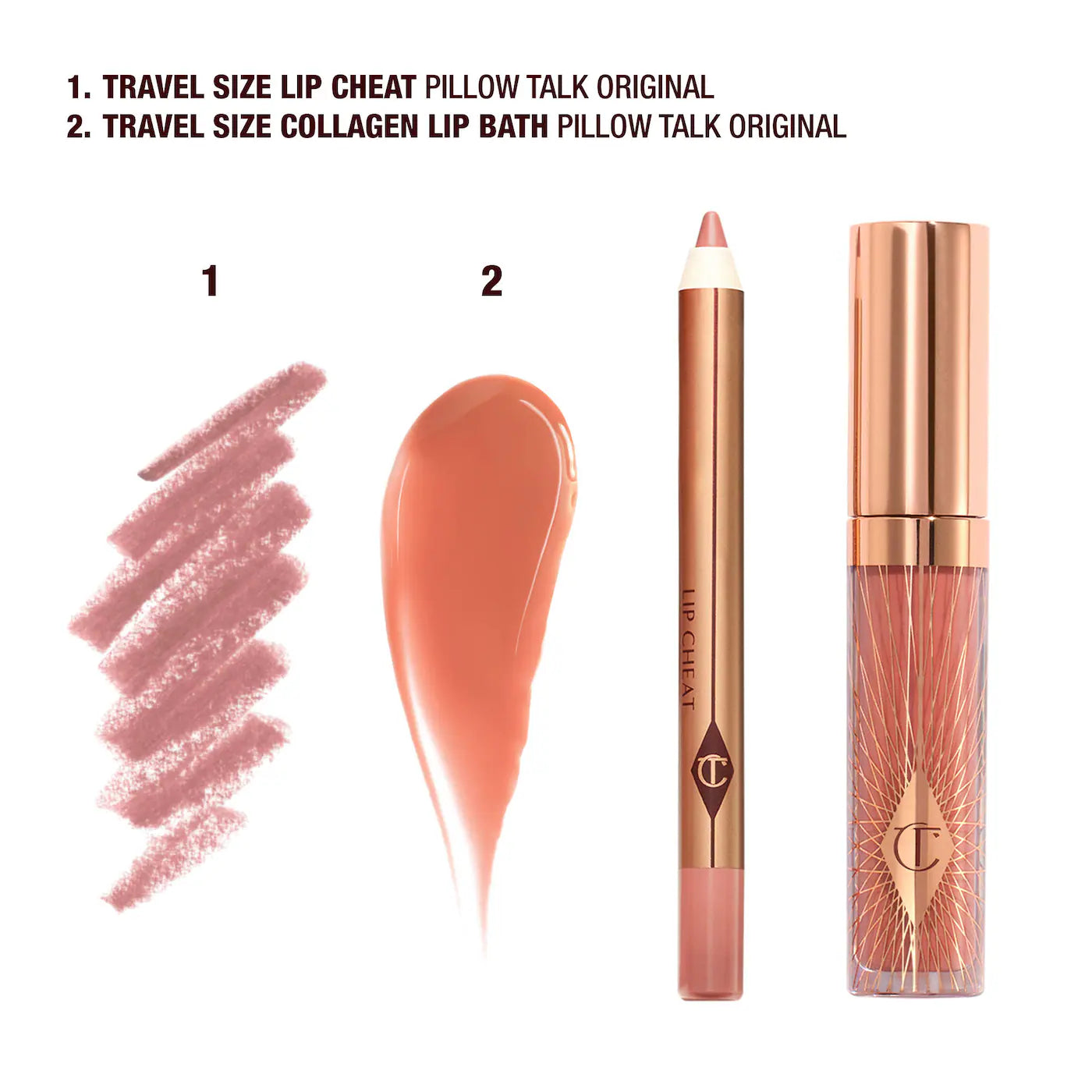 Mini Pillow Talk Glossy Lip Duo - Original | PREVENTA
