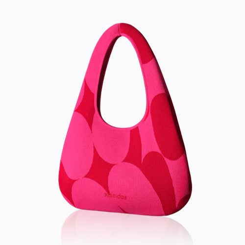 Knitted Bag - Red & Pink