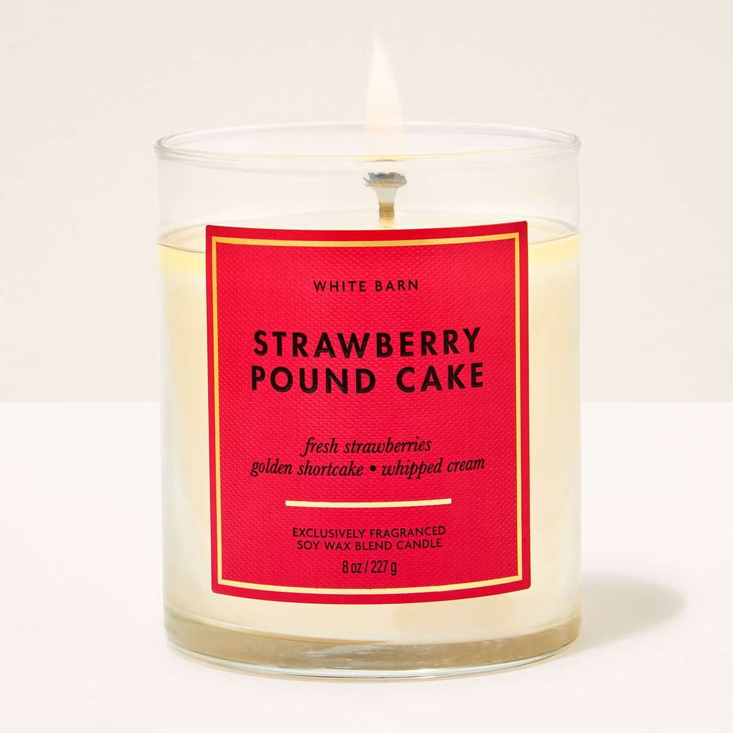Strawberry Poundcake Single Wick Candle