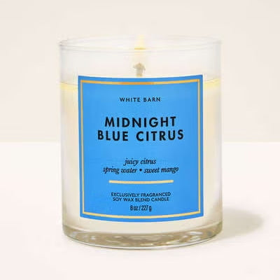 Midnight Blue Citrus Single Wick Candle