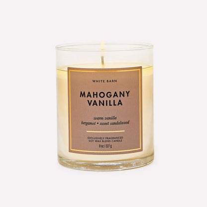 Mahogany Vanilla Single Wick Candle