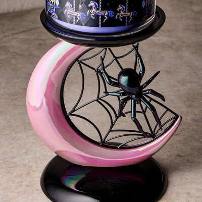 Spider & Moon Pedestal 3-Wick Candle Holder | PREVENTA