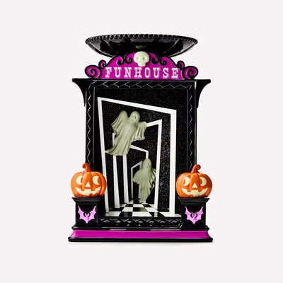 Light-Up Glow-in-the-Dark Funhouse Pedestal 3-Wick Candle Holder | PREVENTA
