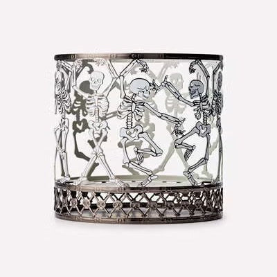 Glow-in-the-Dark Dancing Skeleton 3-Wick Candle Holder | PREVENTA