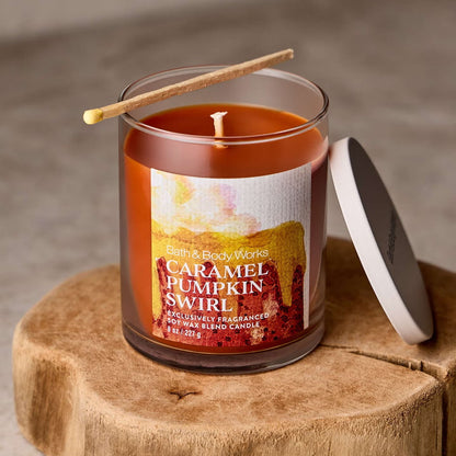 Caramel Pumpkin Swirl Single Wick Candle