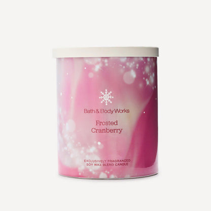 Frosted Cranberry Single Wick Candle