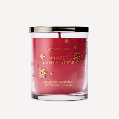 Winter Candy Apple Single Wick Candle