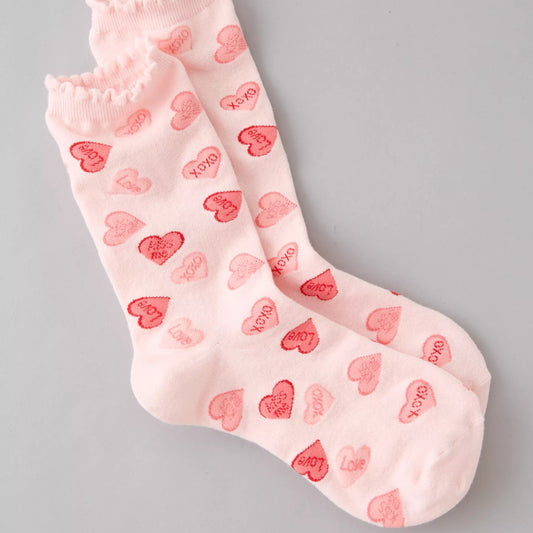 AE Valentine's Day Crew Socks | PREVENTA