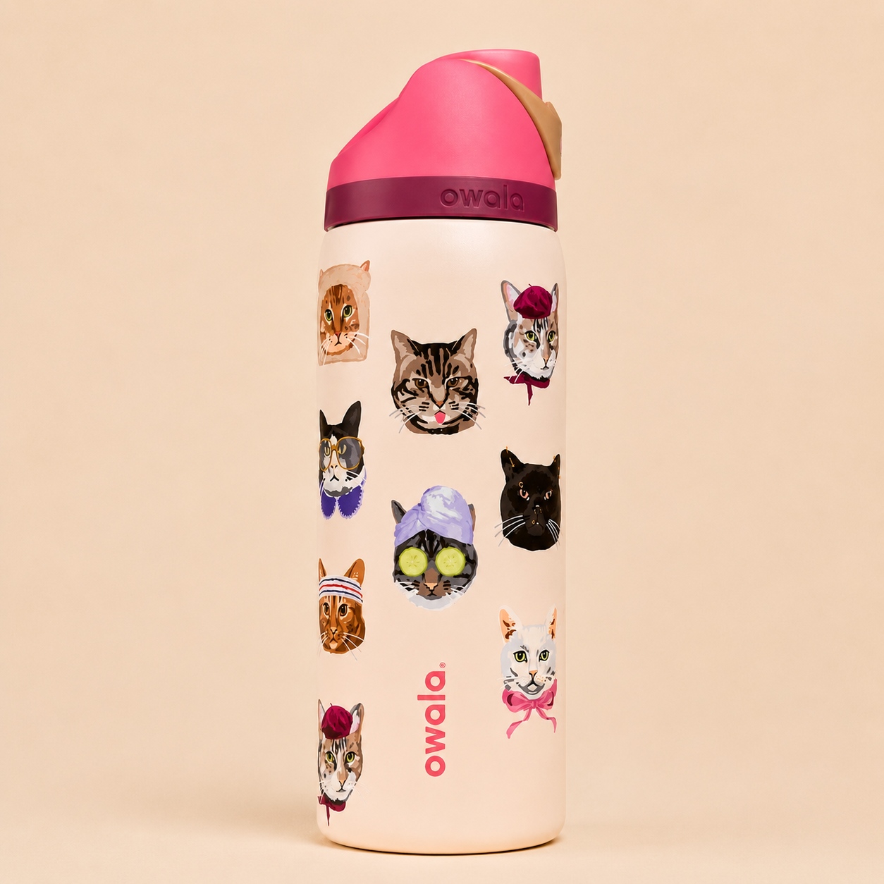 FreeSip® UO-Exclusive 32oz - Pink Cat Collage | PREVENTA