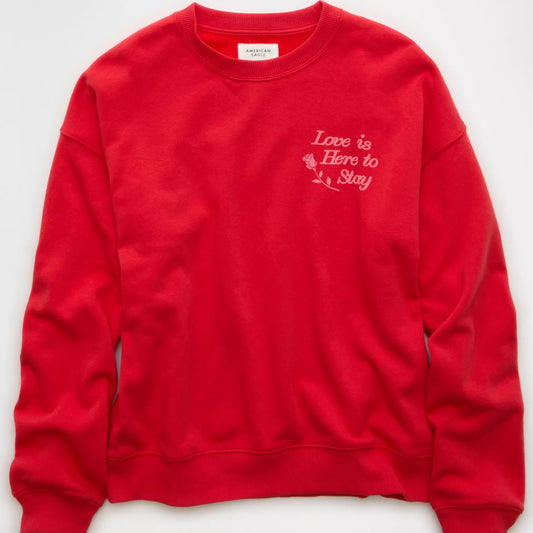 AE Valentine's Day Graphic Sweatshirt - Cherry | PREVENTA
