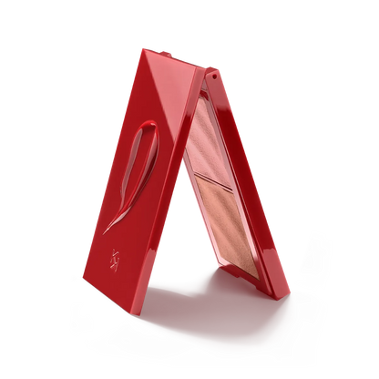 Flirt Alert Strike A Match Blush & Glow Palette - 01 Flame Emoji