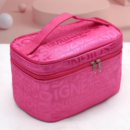 Letras Pink Makeup Bag