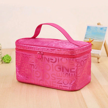 Letras Pink Makeup Bag