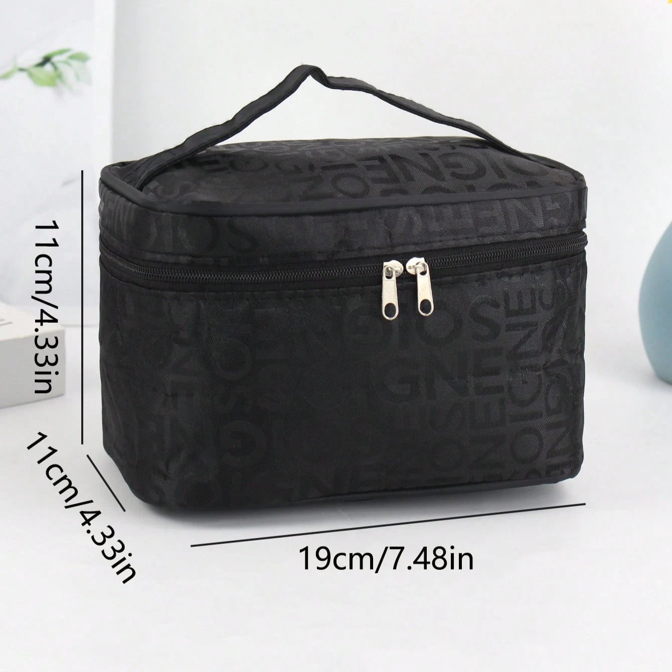 Letras Pink Makeup Bag