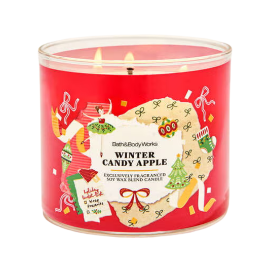 Winter Candy Apple 3-Wick Candle